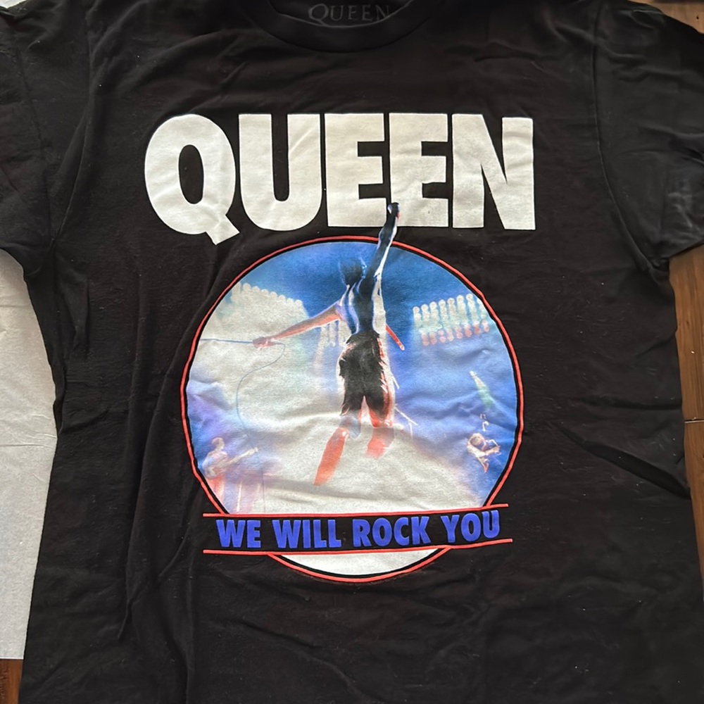 Queen We Will Rock You Black Short Sleeve Tee